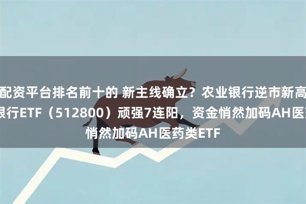 配资平台排名前十的 新主线确立？农业银行逆市新高，百亿银行ETF（512800）顽强7连阳，资金悄然加码AH医药类ETF